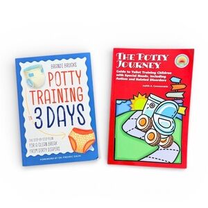 2 Potty Training Books-Training In 3 Days & Training Kids W/ Special Needs- NWT